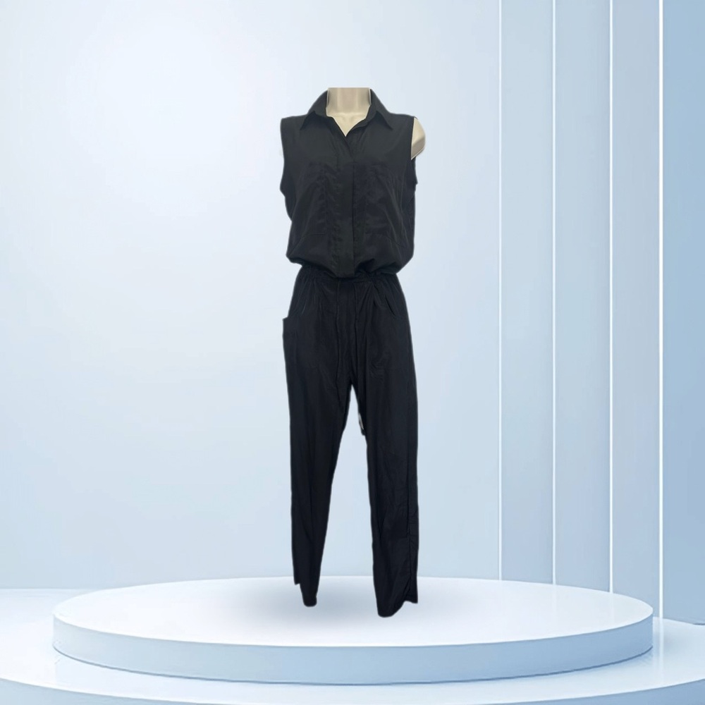 Mossimo Elegant Black Sleeveless Jumpsuit